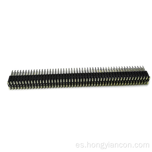 2,54 mm de doble fila doble plástico SMT 80pin 100pin encabezado de alfiler 2*40p